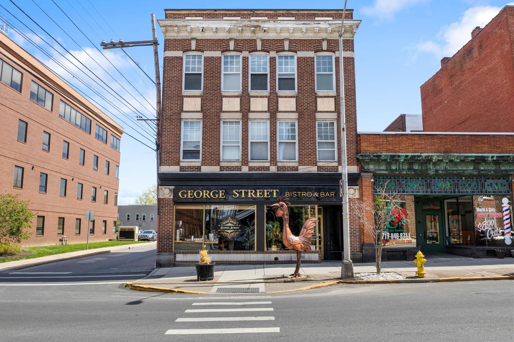 125 N George Street, York PA — corner building, George Street Bistro & Bar